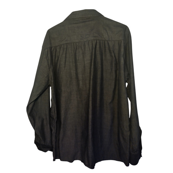 Beverly Hills Polo Club Mens Black Casual Button Down Dress Shirt Size XL - Picture 3 of 7